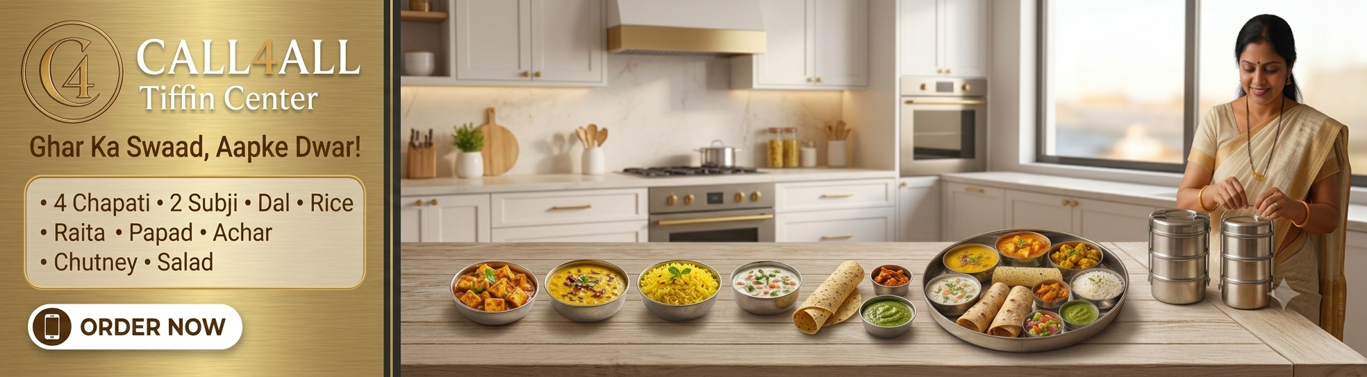 Call4Thali vegetarian thali